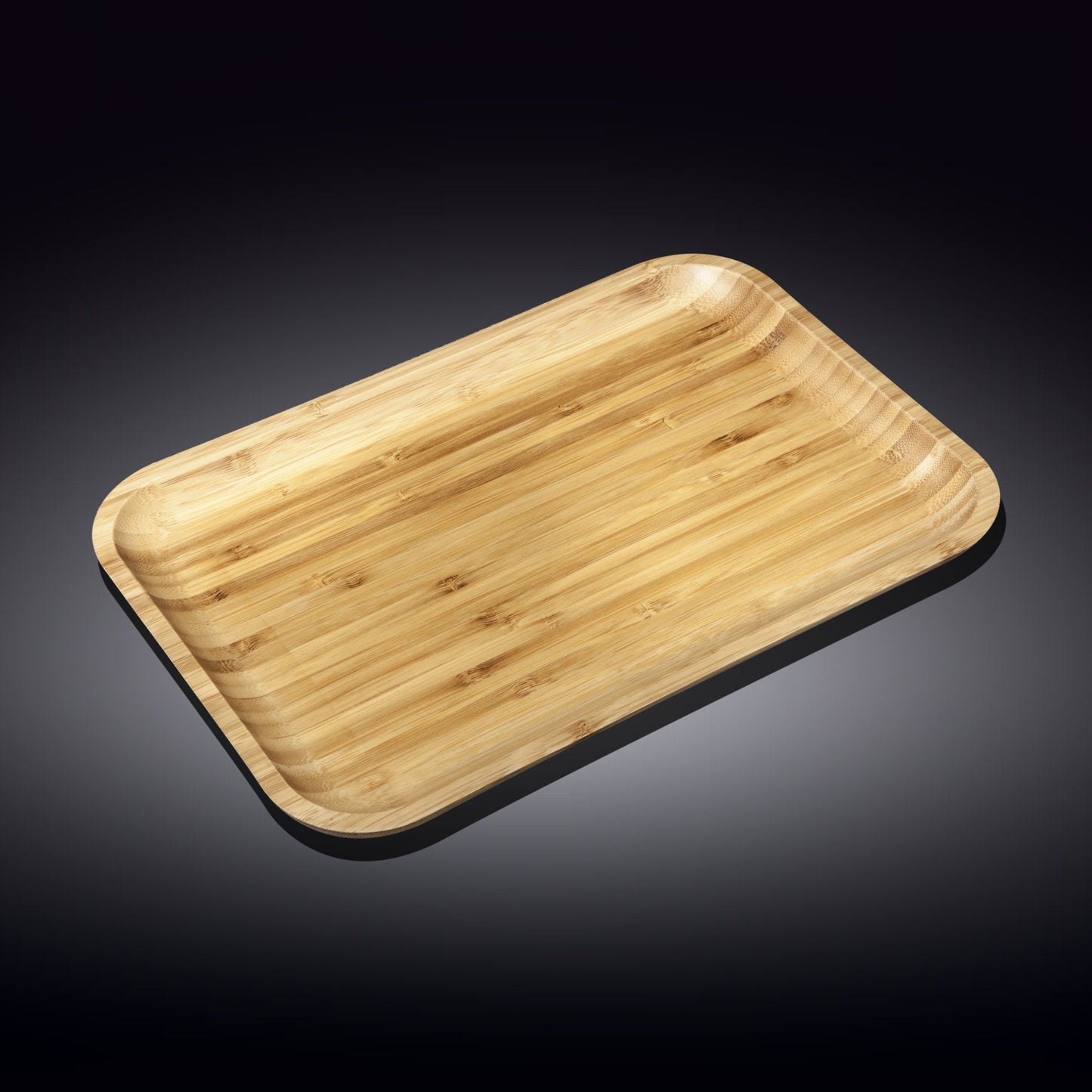 Bamboo Platter 12" inch X 8" inch | For Appetizers / Barbecue / Burger