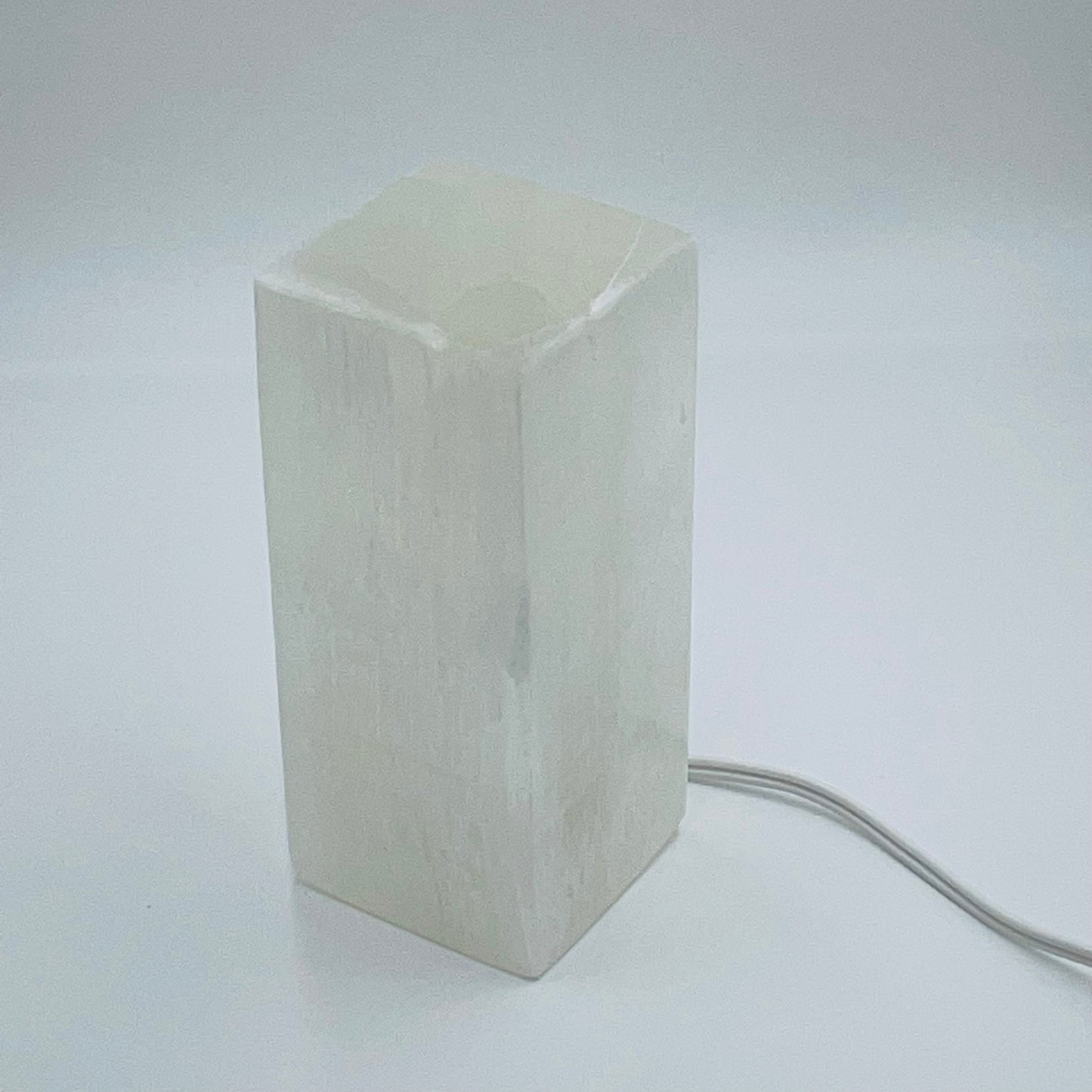 Rectangular Selenite Crystal Lamp Prime