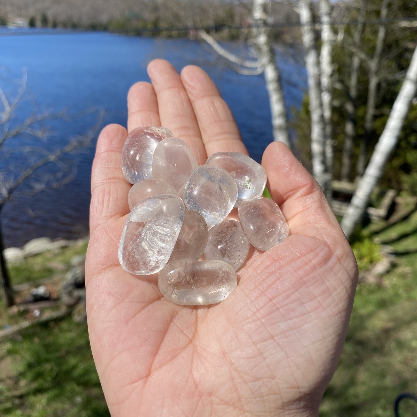 Clear Quartz Tumbled Crystal Stones