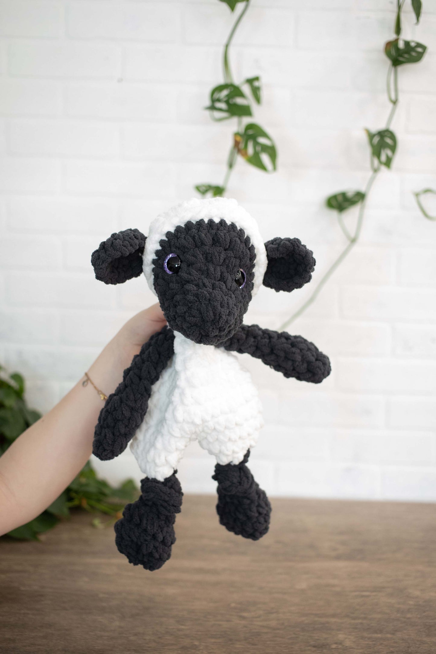 Lamb Crochet Stuffed Animal, Sheep Heirloom Plush, Baby Lovey, Soft