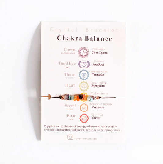 Chakra Balance crystal bracelet/anklet Eco friendly and Sustainable